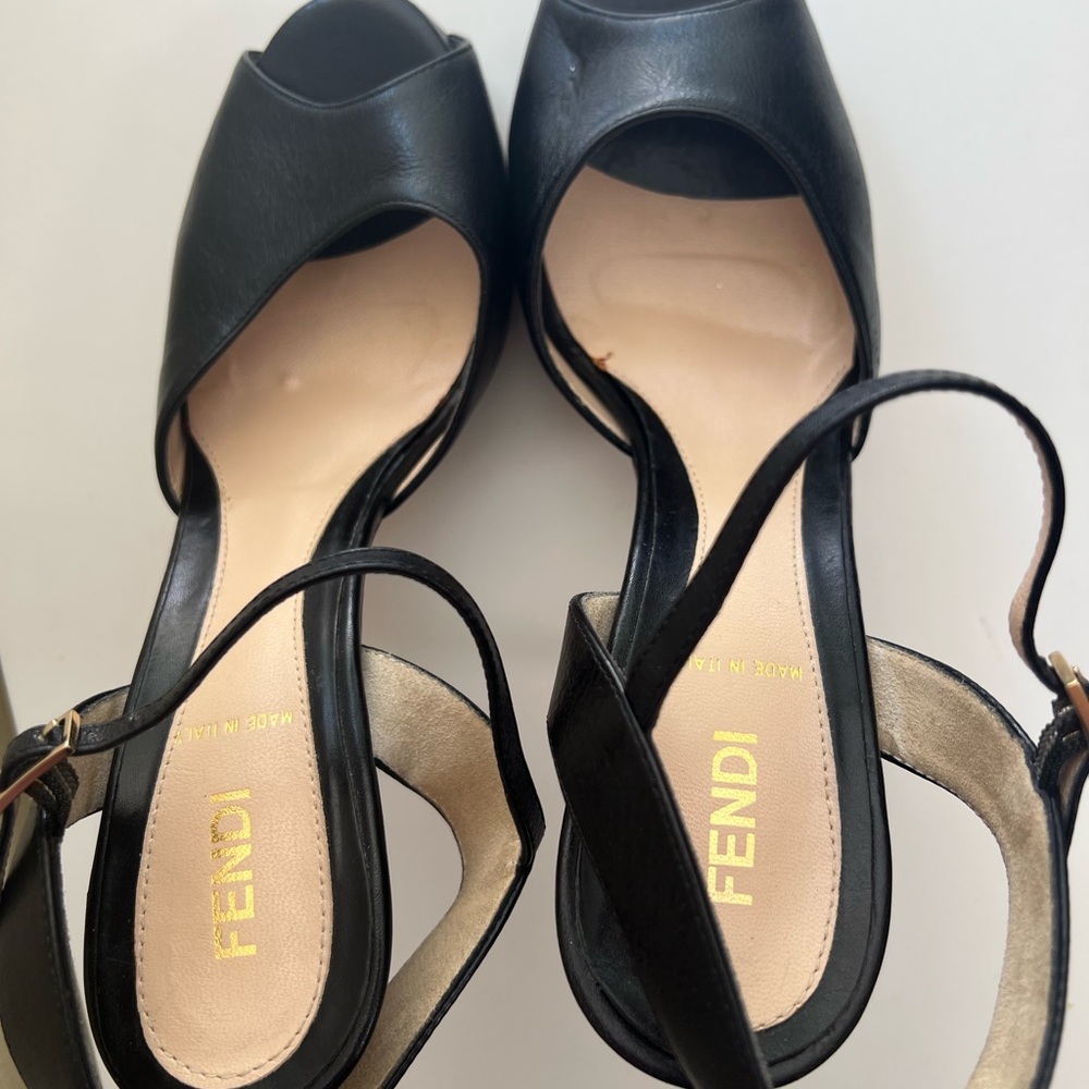 FENDI  Black Stiletto Heels - Picture 7 of 15